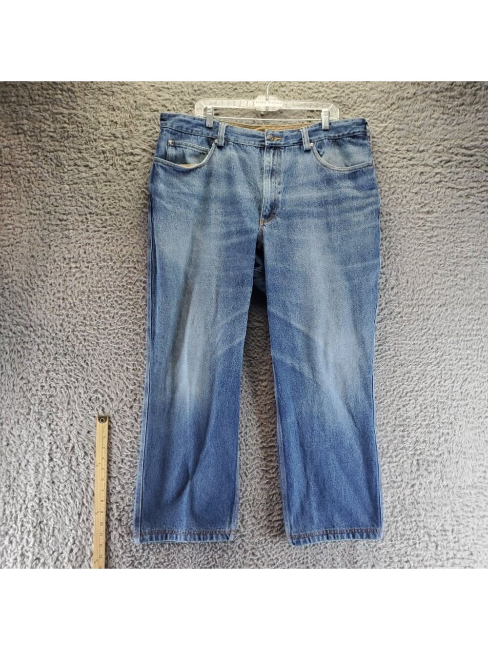 Duluth Trading Co Jeans Mens 42x30 Blue Relaxed Fit 100% Cotton Denim *Read*